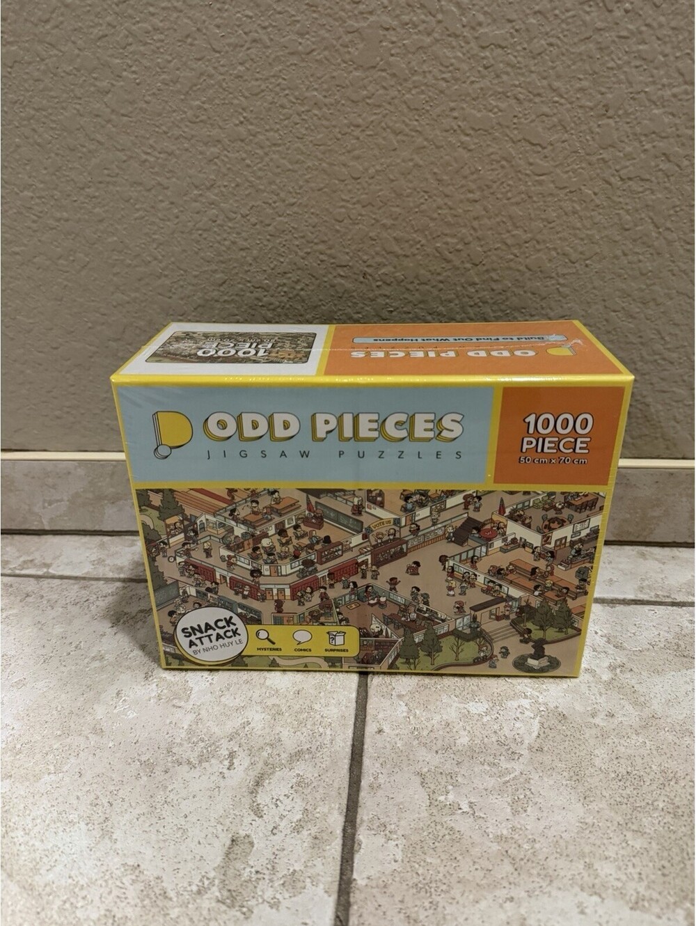 Odd Pieces Jigsaw Puzzle Snack Attack, 1000 Pieces, Mystery Theme, New Sealed